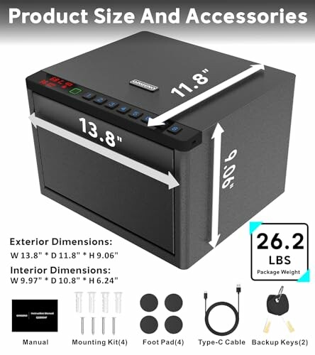 QINGENO Biometric Gun Safe