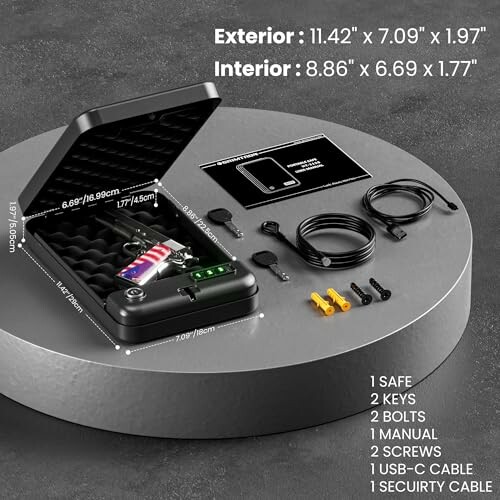 Grimtron Portable Pistol Safe